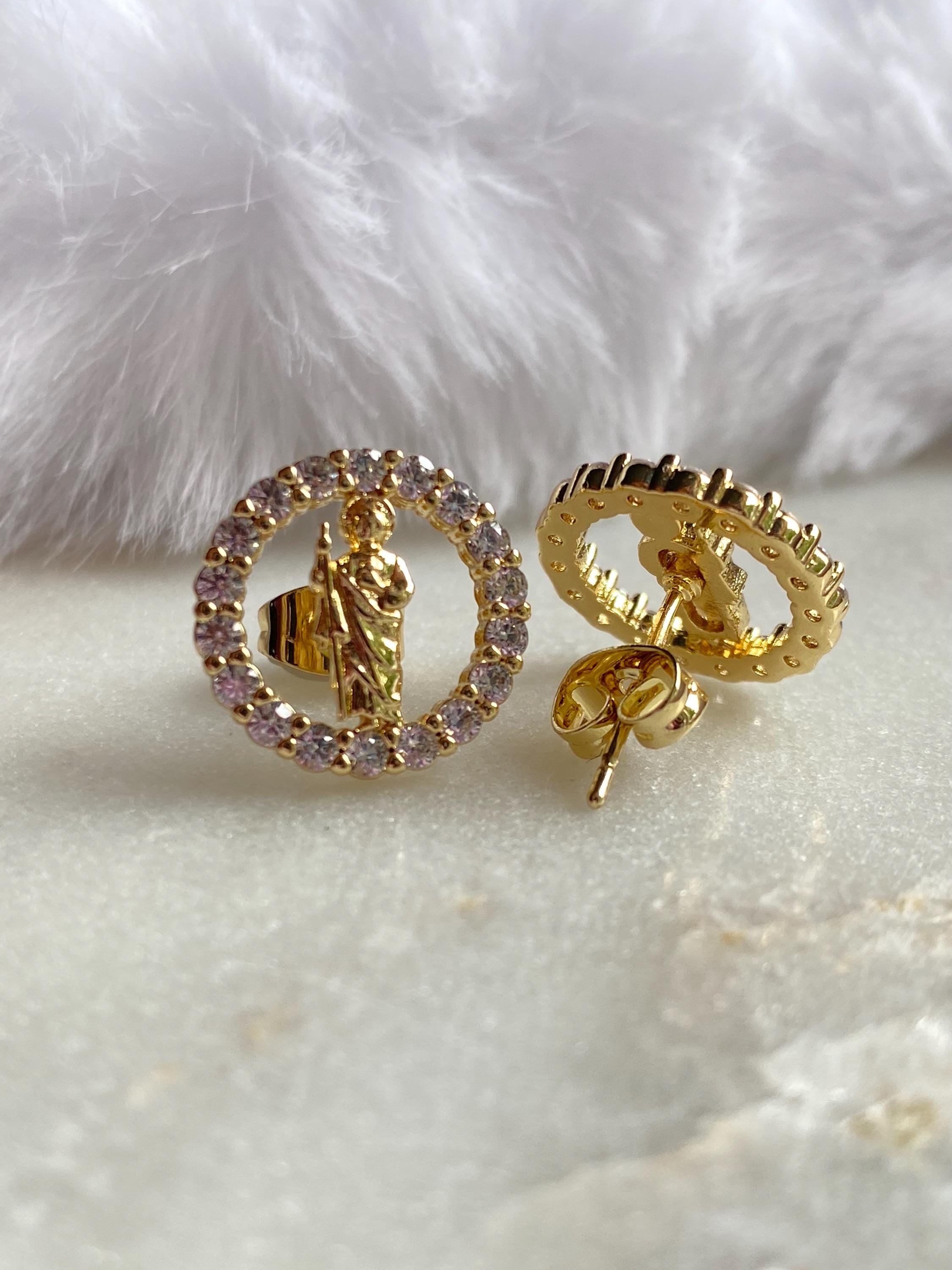 ROCKSTARS CZ LARGE HALO EARRINGS – NADRI