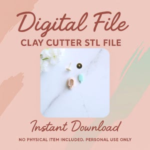 Digital STL File | Popsicle Mini Clay Cutter (Stud Size) | Summer Clay Cutter | Beach Clay Earring Cutter | Embossing Polymer Clay Tool