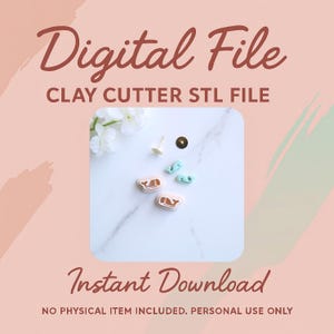 Digital STL File | Whale Mini Clay Cutter (Stud Size) | Ocean Sea Cutter | Summer Clay Cutter | Beach Clay Earring Cutter