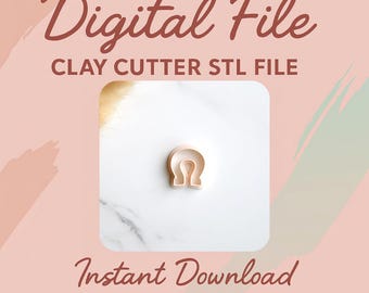 Digital STL File | Horseshoe Clay Cutter | Lucky Shamrock Cutter | Spring Clay Cutter | Polymer Clay Earring Cutter