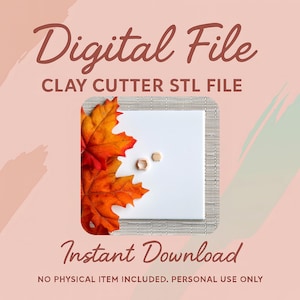 Digital STL File | Witch Cauldron Mini Clay Cutter (Studs) | Fall Autumn Polymer Clay Cutter | Fall Stud Cutters | Halloween Clay Cutter