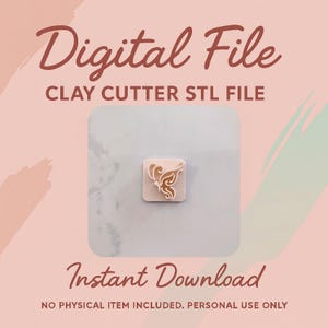 Digital STL File | Butterfly Clay Stamp | Ceramic Stamp | Texture Stamp | Clay Texture | Clay Cutters | Polymer Clay Tool
