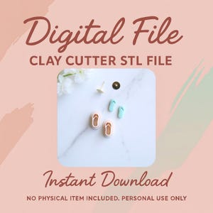 Digital STL File | Sandals Flip Flops Mini Clay Cutter (Stud Size) | Summer Clay Cutter | Beach Clay Earring Cutter