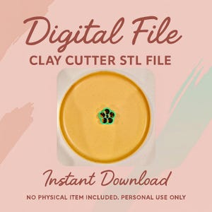 Digital STL File | Daisy Flower (Individual Petals) Shape Polymer Clay Earring Cutter | Cookie Cutters | Fondant Cutter