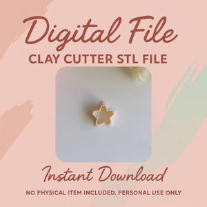 Digital STL File | Spring Sakura Flower Clay Cutter | Daisy Flower Clay Cutter | Stud Cutters | Polymer Clay Earring Cutter