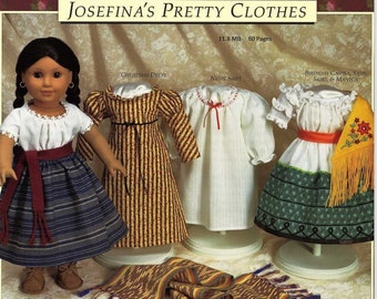 Instant Download!  Vintage Sewing Patterns for 18" Doll - Josefina's Pretty Clothes