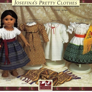 Instant Download!  Vintage Sewing Patterns for 18" Doll - Josefina's Pretty Clothes
