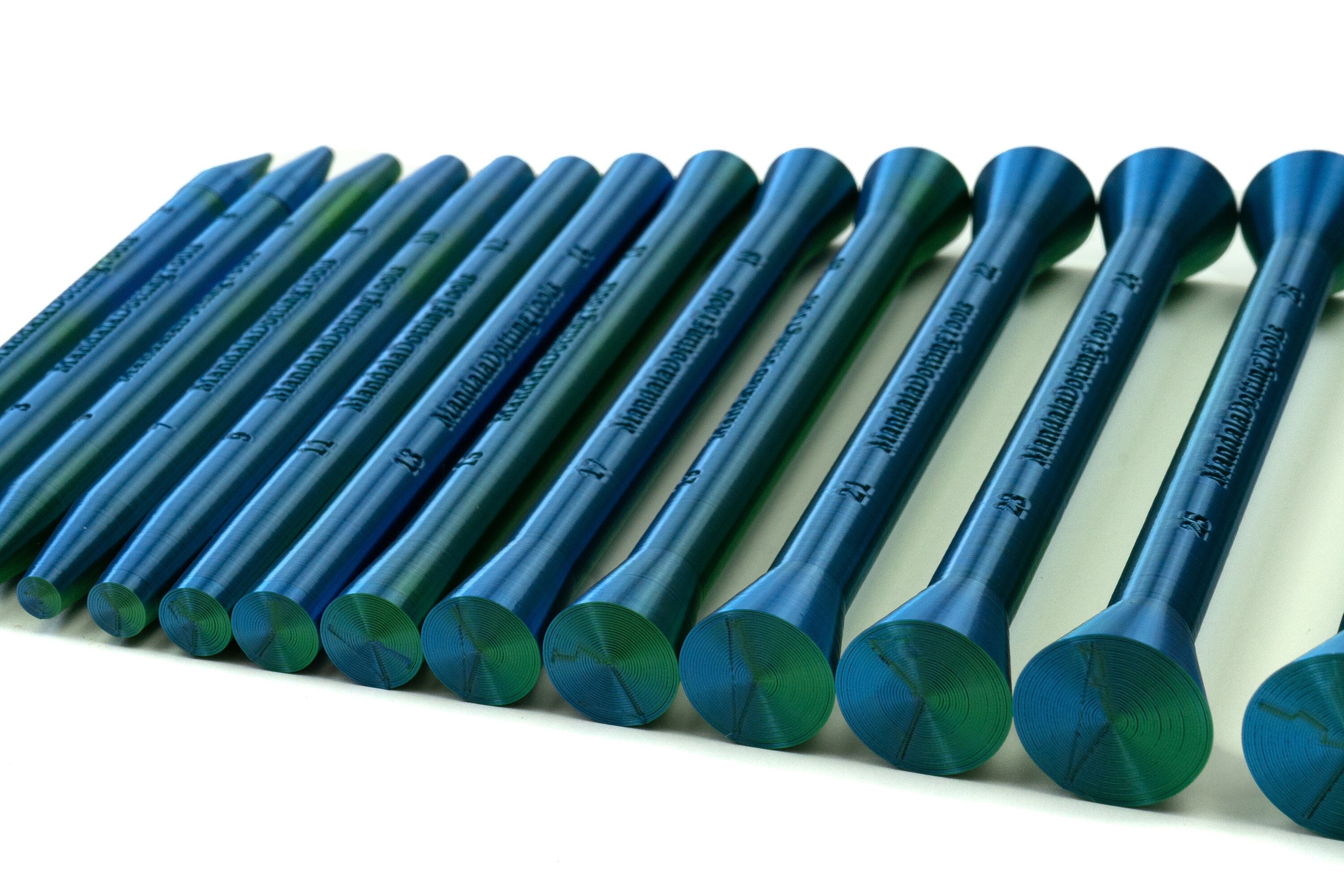 Blue Green Mandala Dotting Tools, Dot Painting Tools, Dotting Tool