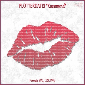 Plotter file * kissing mouth | svg dxf png | Plot Kiss | JGA | Valentine&#39;s Day | Love | Kiss Plot | lips