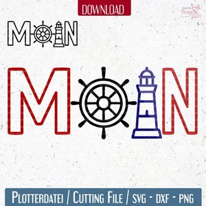File plotter * Moin - design marittimo con volante e faro | complotto marittimo | Ancora | Scarica detti
