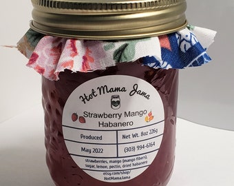 Strawberry Mango Habanero Jam - HOT (Best Seller)