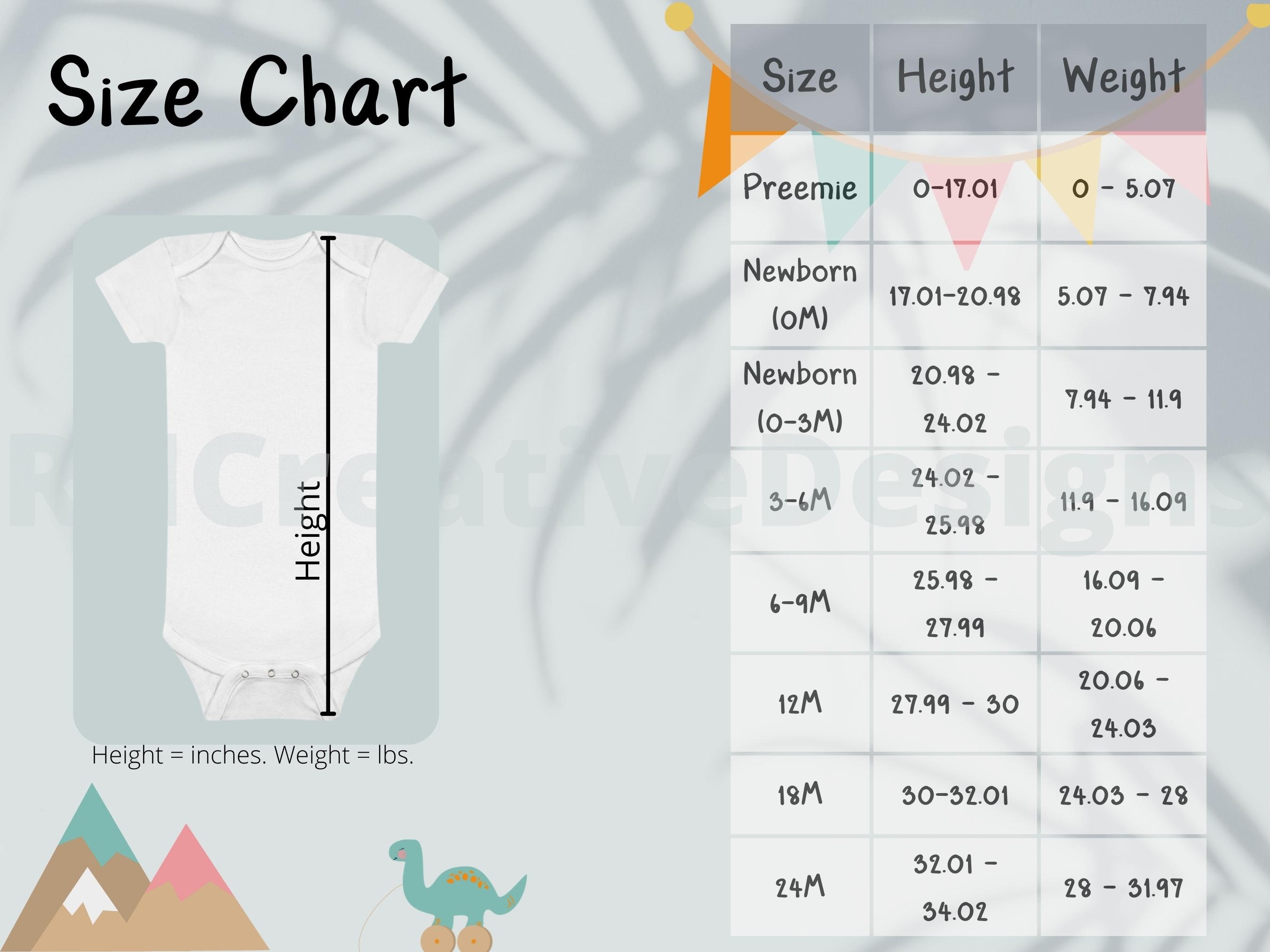 Gerber Childrenswear 6516A Size Chart Gerber 6516A Size - Etsy