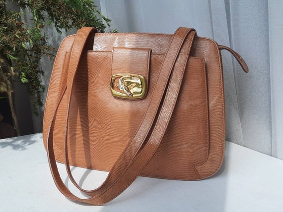 Vintage ESCADA Leather  Bag Made In Italy MARGARE… - image 1