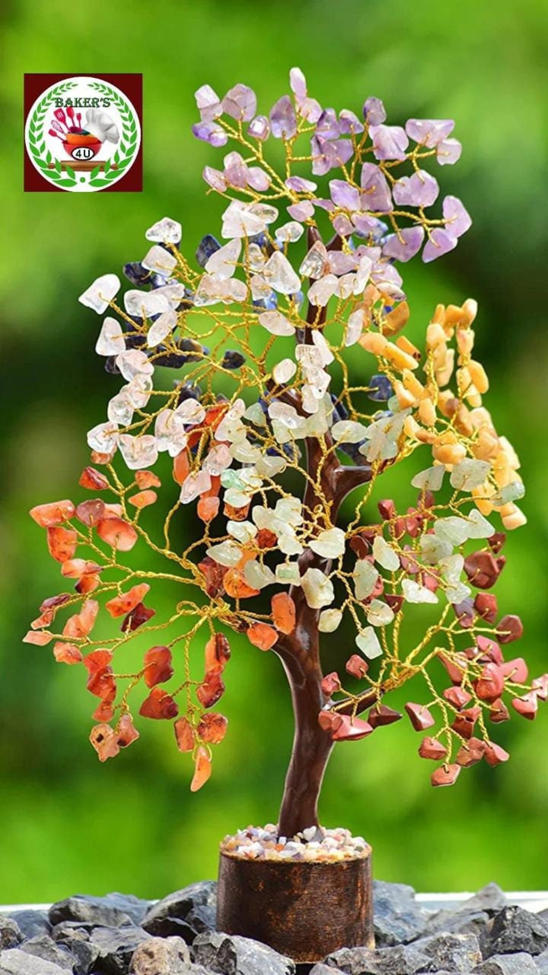  Clear Quartz Crystal Tree of Life - Chakra Tree for Positive  Energy, Feng Shui Decor - Gemstone Money Bonsai Tree, Good Luck Healing  Crystals - Meditation Stones, Spiritual Unique Gift 10-12 