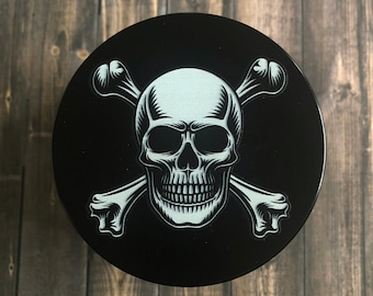 Skull Grinder, 4 Piece Large Herb Grinder, Stoner Gift, Boyfriend Gift, Smoke Accessories, Rock Music Gift, Gifts for Musicians
