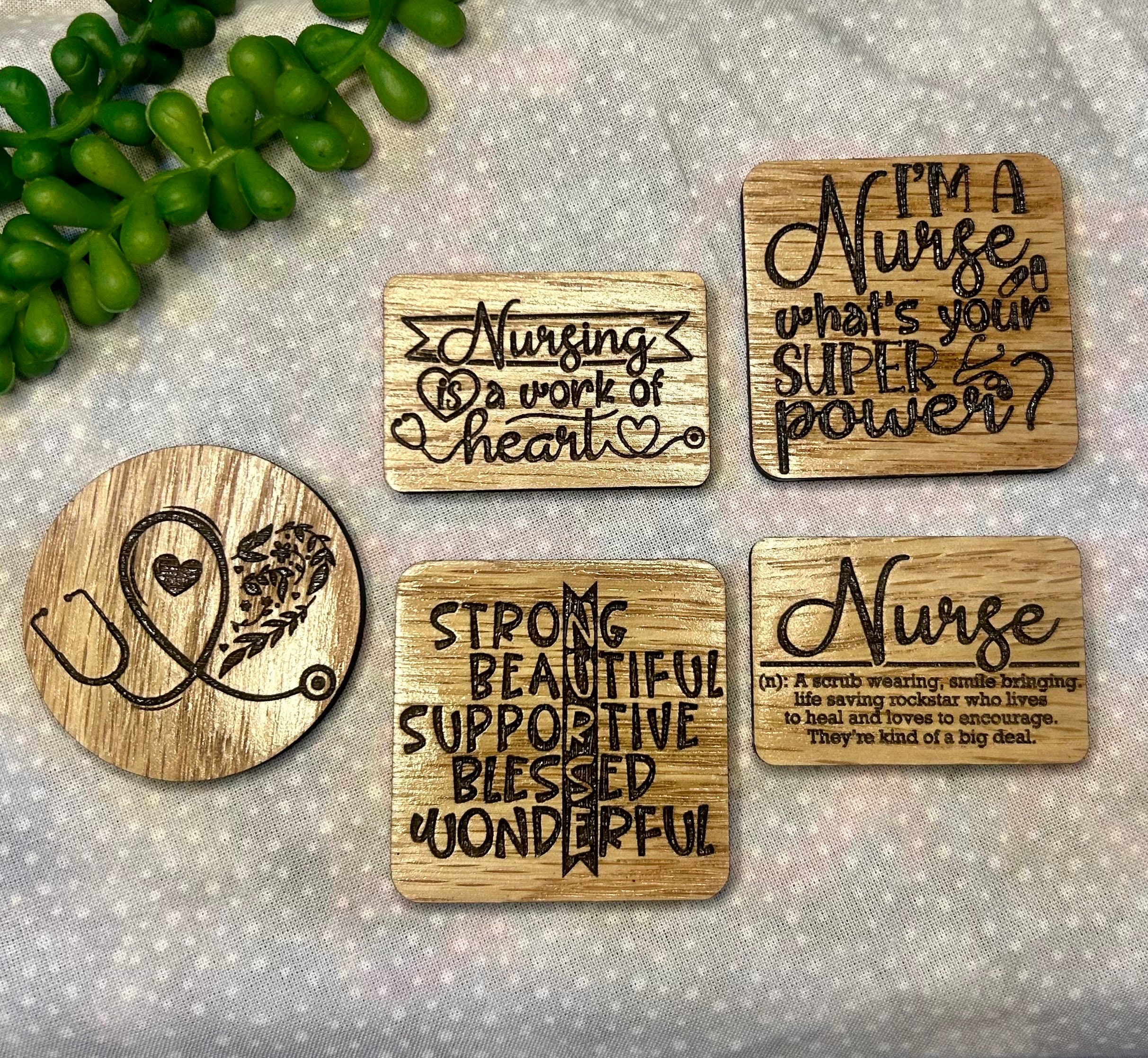 Nursing Wood Laser Engraved Nurse Humor Nurse