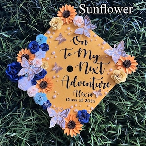 Graduation cap toppers in Blue