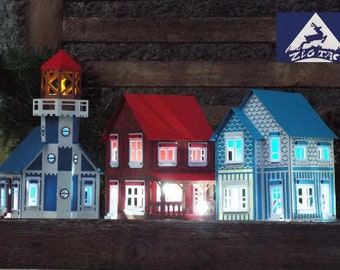 Svg file THE COAST VILLAGE addition set of lanterns