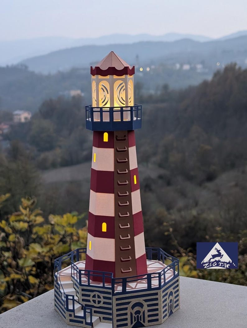 3D SVG and studio files Lighthouse Lantern image 5