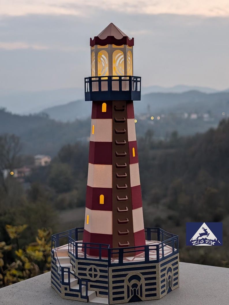 3D SVG and studio files Lighthouse Lantern image 4