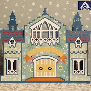 SVG and studio file  3D CHRISTMAS  Lantern “Nevina” House of Winter