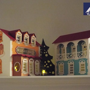 3D SVG The Jingle Bells Village part 7 The Bakery