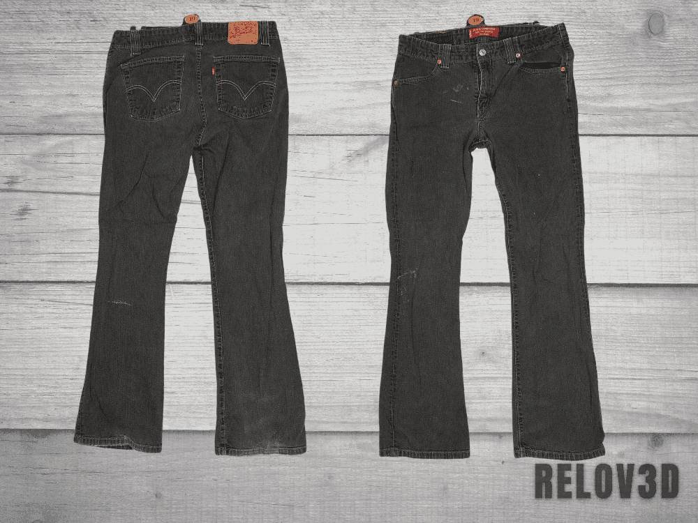 W33 L32 Vintage Levi's 525 Jean's Black 