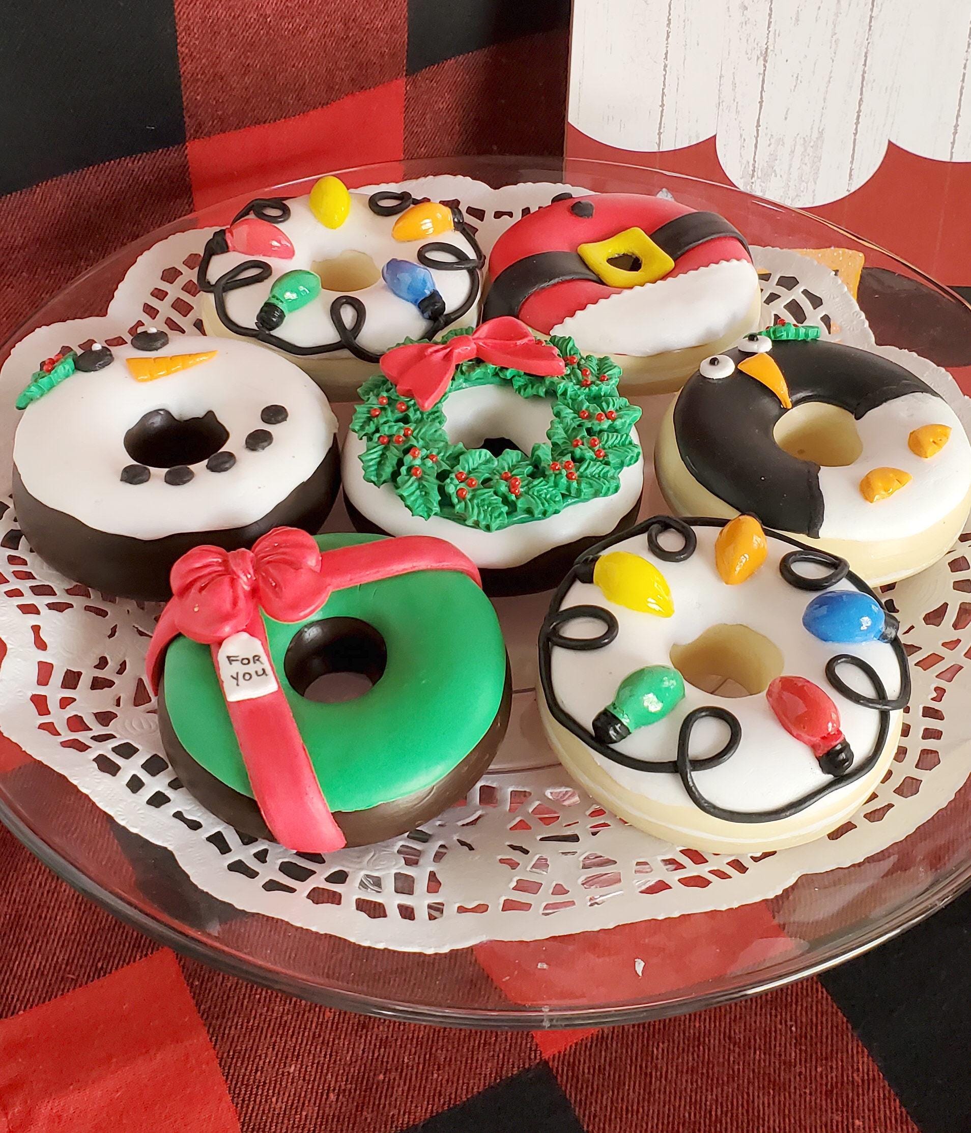 Christmas Decor Faux Fake Cake Donut
