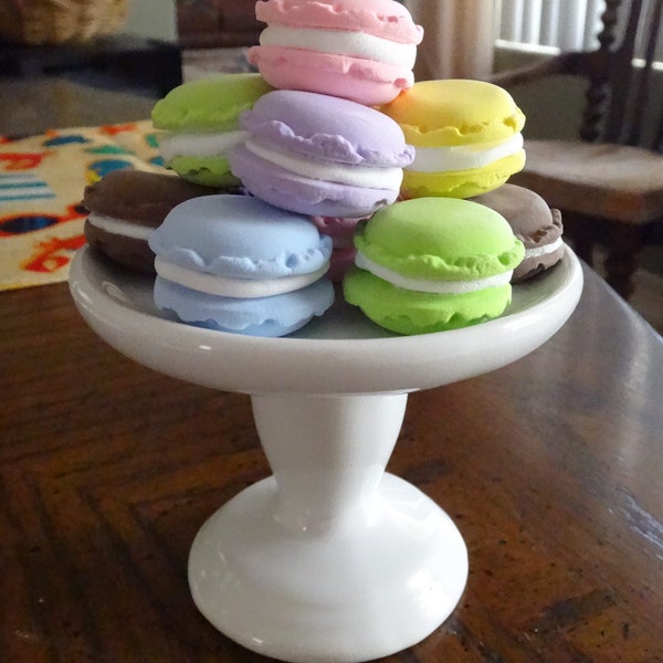 Seven (7)  “Mini” Macarons Faux Food /Fake Bake Replica Prop, Decor