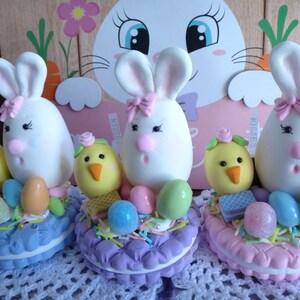 Easter Bunny & Chick Novelty Jumbo Stuffed Sandwich Cookie  Fake Bake, Faux, Prop, Decor