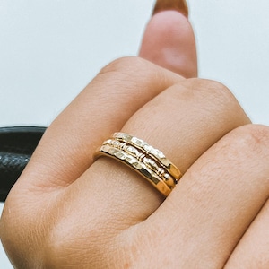 12k Gold Filled Ring Size 8 | Stackable Ring | Affordable Wedding Band for Her | 2 MM Ring Size 8 | Beaded Wire Eternity Band