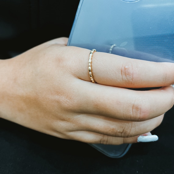 12k Gold Filled Ring Size 8 | Stackable Ring | Af… - image 3