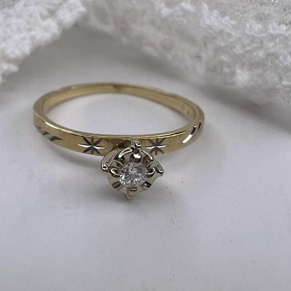 Artcarved Solitaire Ring ~ Stackable Layering Dia… - image 3