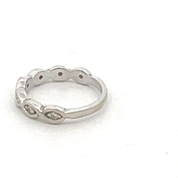 Braided Diamond 7 Stone Ring ~ Stackable Layering… - image 4