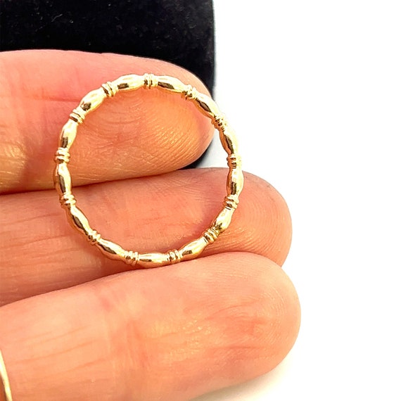12k Gold Filled Ring Size 8 | Stackable Ring | Af… - image 4