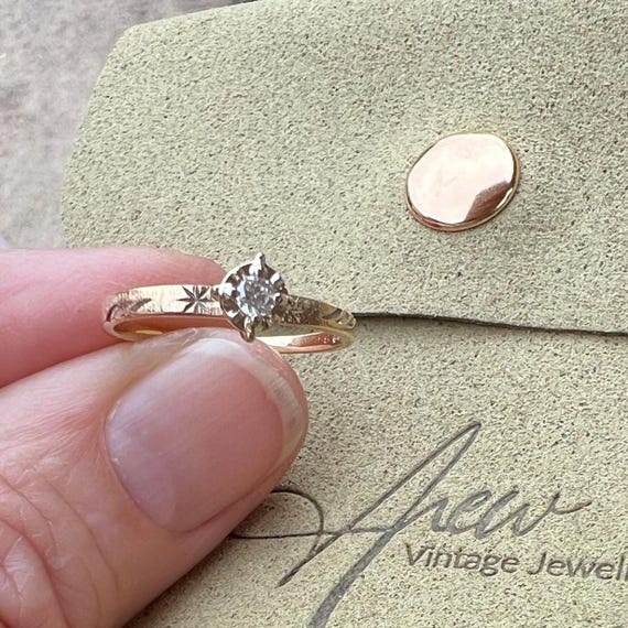 Artcarved Solitaire Ring ~ Stackable Layering Dia… - image 8