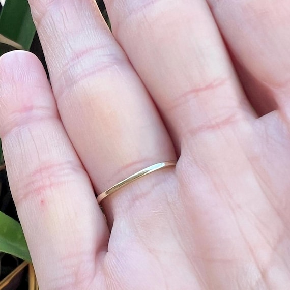 Old School Butterfly Ring | Solid 10k Stacking Di… - image 5