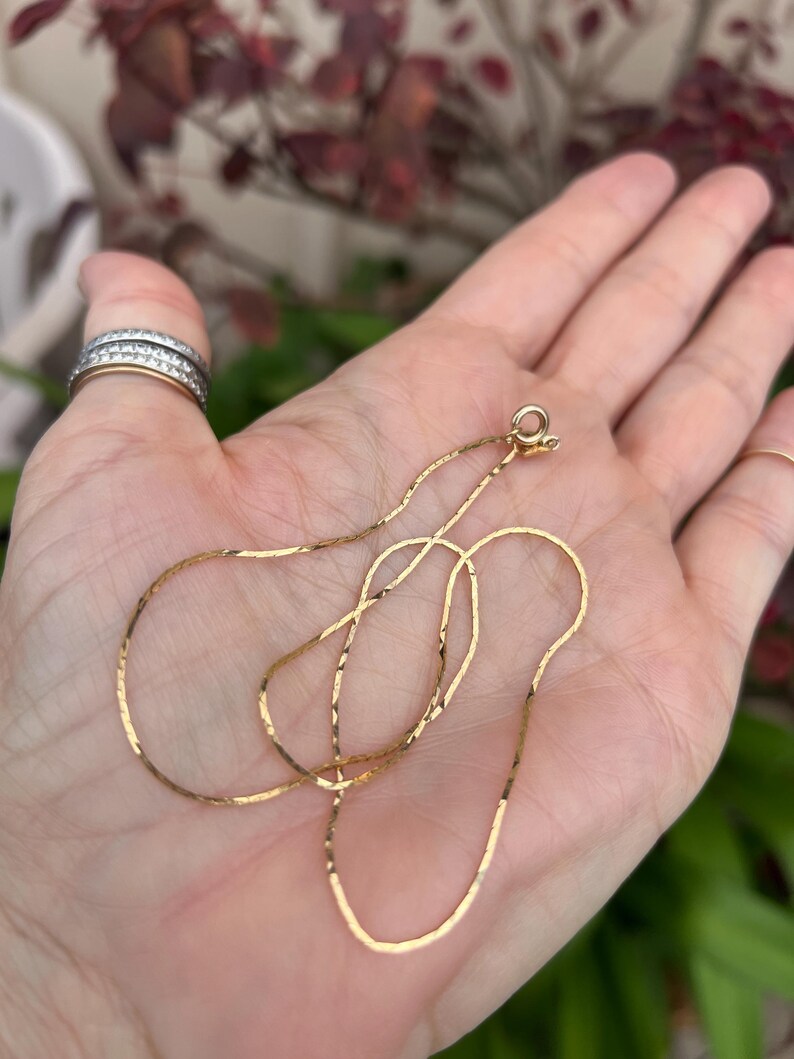 Vintage 14k Gold Chain – 16 Inch #203 - Etsy