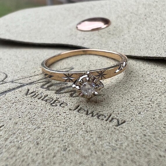 Artcarved Solitaire Ring ~ Stackable Layering Dia… - image 7