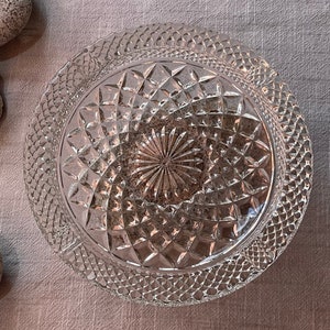 Vintage Wexford Anchor Hocking Clear Cut Crystal Ashtray