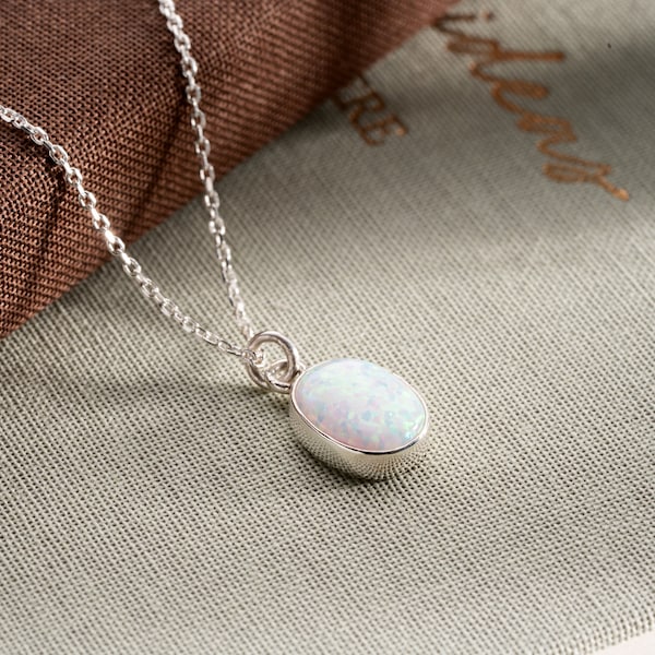 handgefertigter Schmuck | Weihnachtsgeschenk | Opal Halskette | Opalschmuck | Halsketten für sie | minimalistisch | Opal | minimalistischen Schmuck