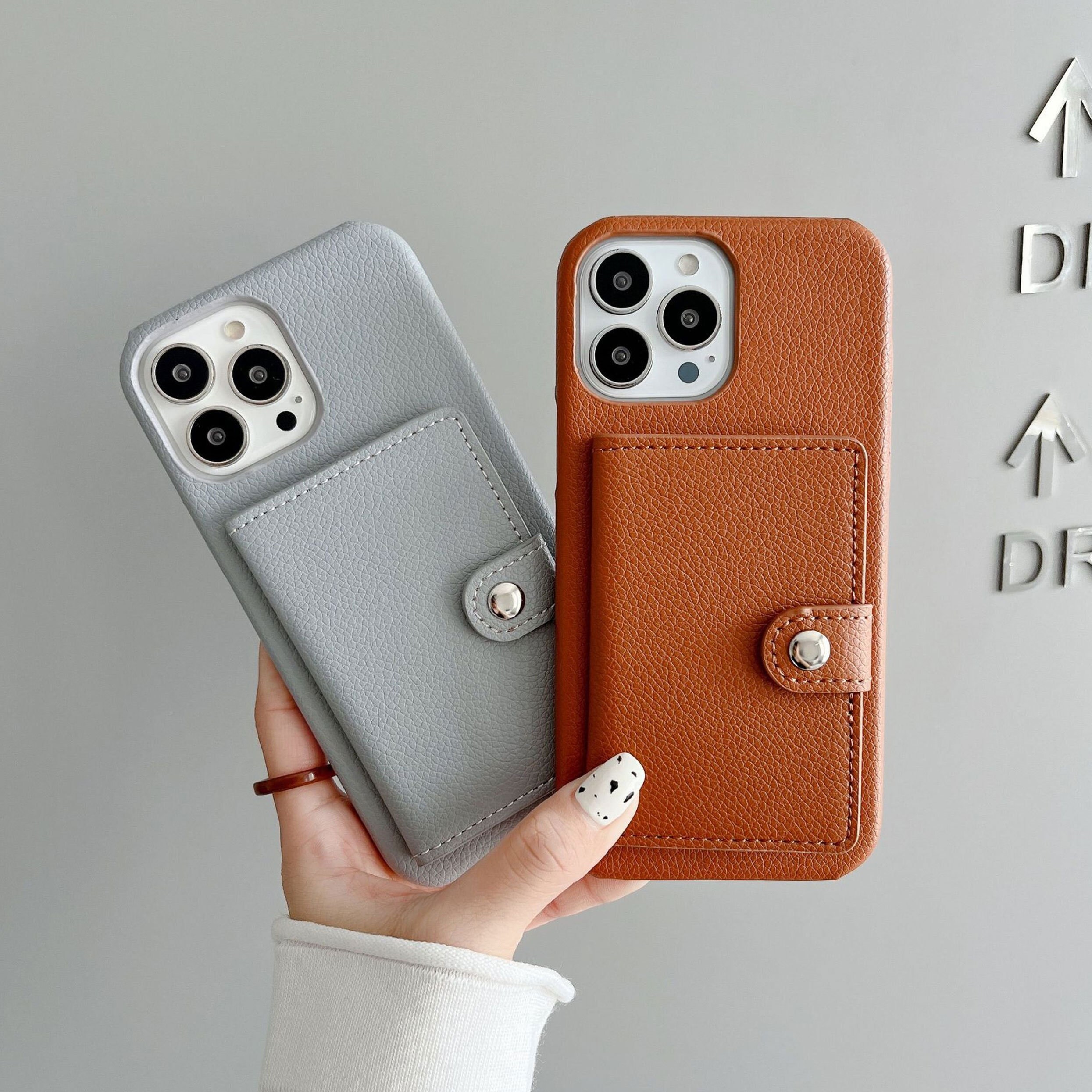 Leather iPhone Case Wallet -  UK