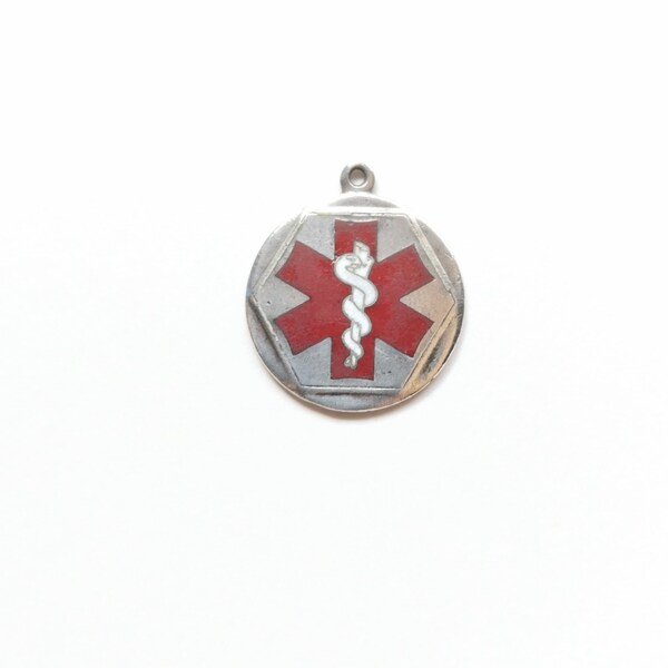 925 Sterling Silver Anticoagulant Medical ID Medal Engraved Pendant