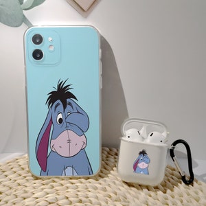 Cute Cartoon Donkey phone case for iphone 7/8 X/Xs Max XR 11 12 13 14 Pro Max Cover Case And Airpods 1/2/3 pro cases airpods case