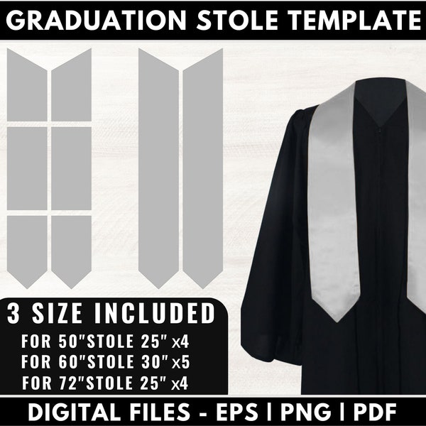 Graduation Stole Template, Graduation Stole svg, Stole Template, Graduation Template, Stole Template For Sublimation, Stole Template Png