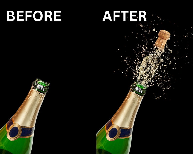 Champagner Spray Overlays, Champagner Overlay sprühen, Silvester Party, Champagner Glas Aquarell png, Hochzeit Champagner, Champagner Spray png Bild 3