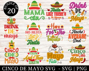 Cinco De Mayo-Svg-Bundle, Cinco De Mayo-Svg, Mexiko-Svg, Fiesta-Svg, Cinco De Mayo PNG-Bundle, Tequila-Svg Tacos-Svg, Fiesta-Svg-Cricut-Datei