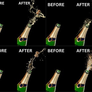 Champagne Spray Overlays, champagne overlay spuiten, Nieuwjaarsfeest, Champagne glas aquarel png, Bruiloft Champagne, champagne spray png afbeelding 2