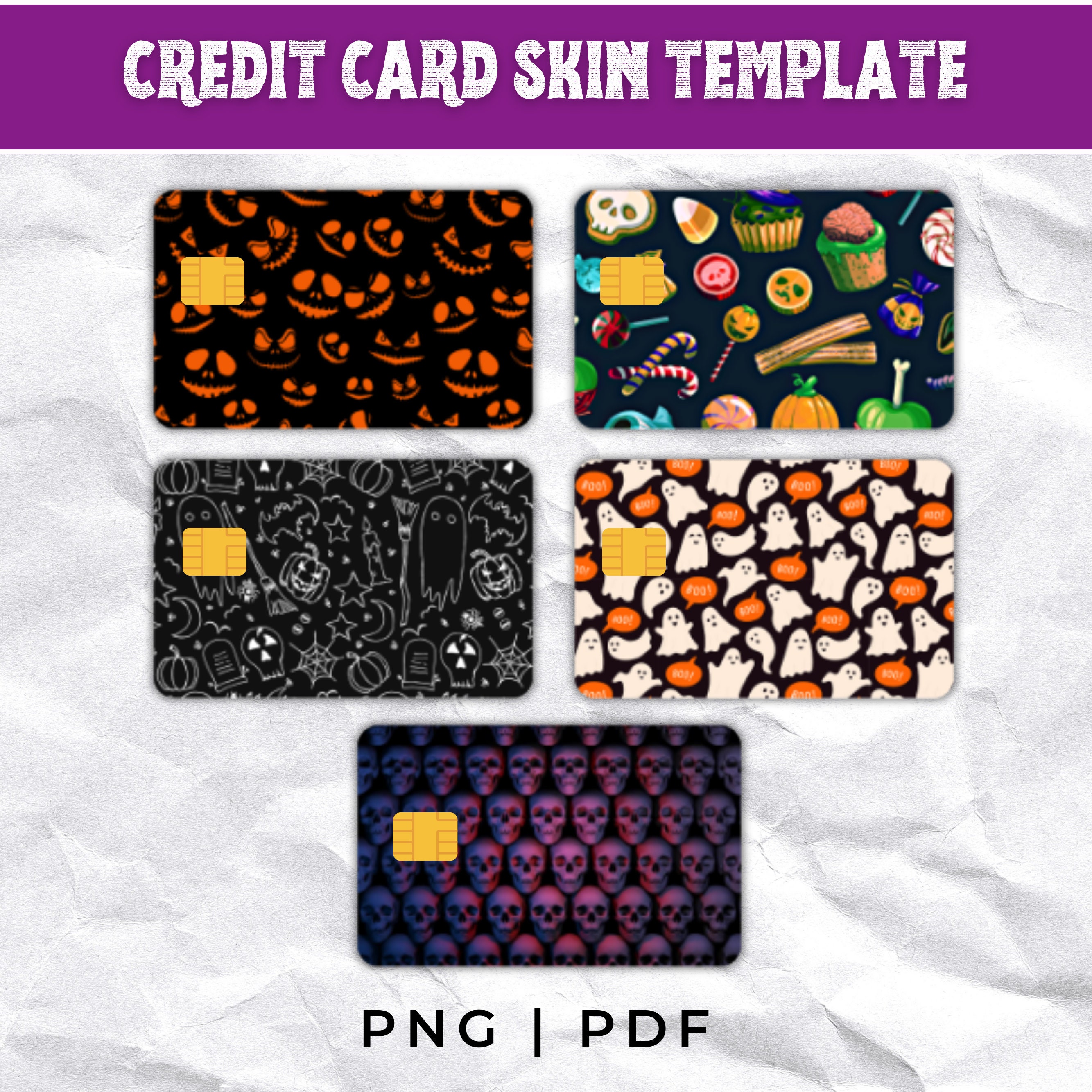 credit card skin template