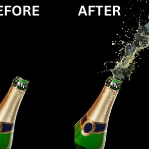 Champagner Spray Overlays, Champagner Overlay sprühen, Silvester Party, Champagner Glas Aquarell png, Hochzeit Champagner, Champagner Spray png Bild 4